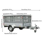 Stema Anhänger Basic STL 1300-25-13.1 mit Gitteraufsatz (Nutzlast: 960 kg